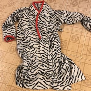 Zebra Print Bath Robe!
